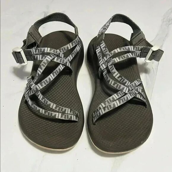 Chaco Gray Strappy Sandals - Picture 1 of 4